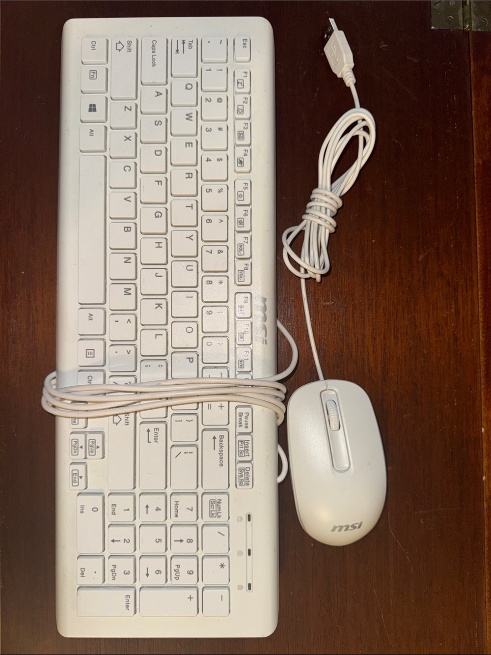 MSI SK-9626 Acer Wired Keyboard/Mouse Combo Home Office Tested-Works!